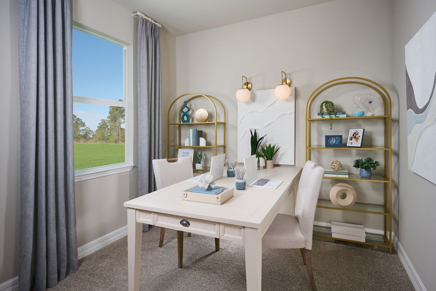 Office in the Jay floorplan modeled at Crescent Lakes at Babcock Ranch