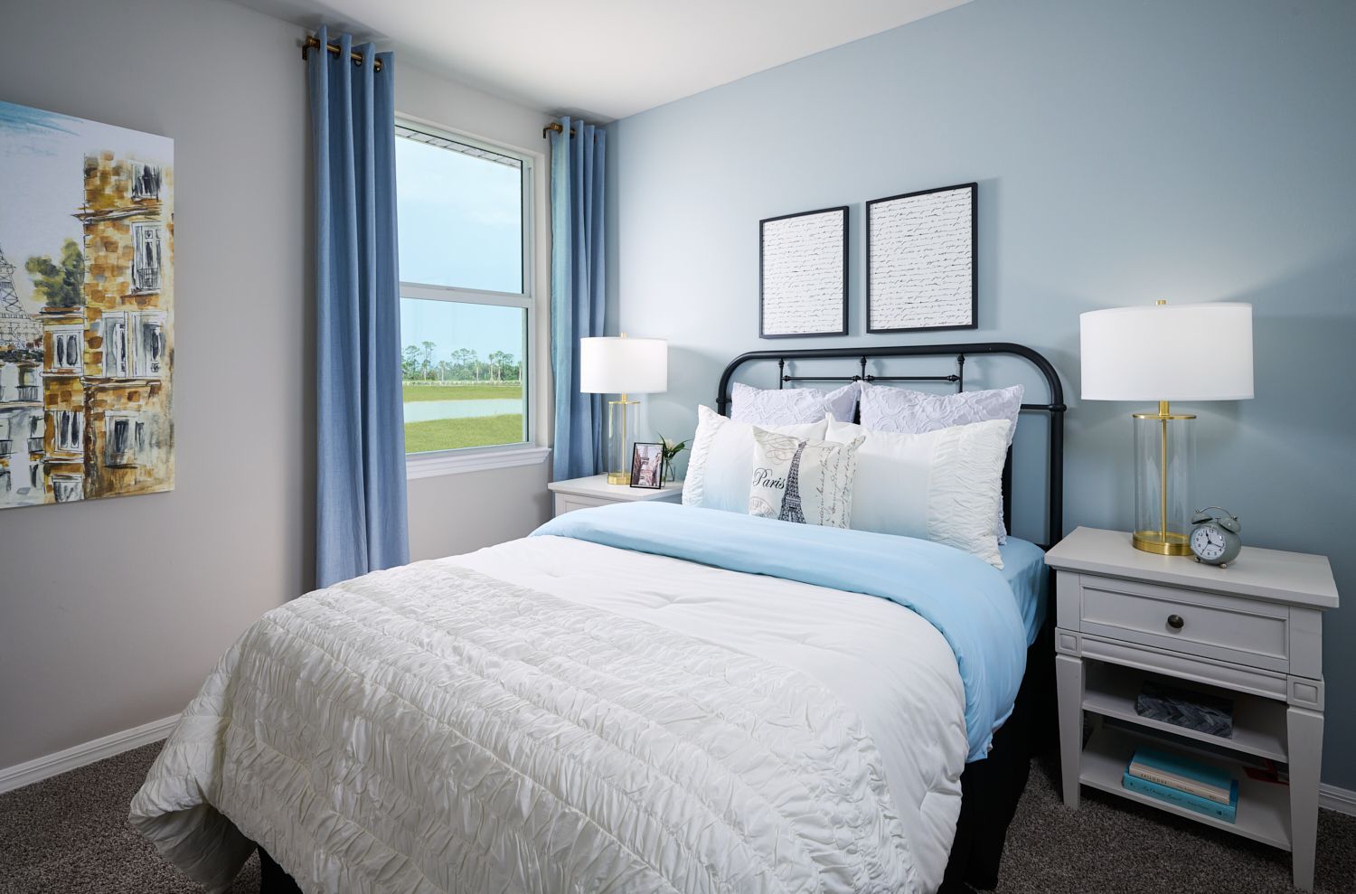 Secondary bedroom in the Canary floorplan modeled at Crescent Lakes at Babcock Ranch