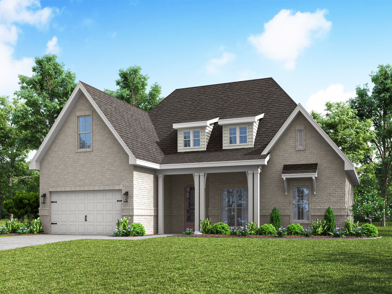 Elliott front exterior rendering at a Meritage Homes community in Gulfport, MS.