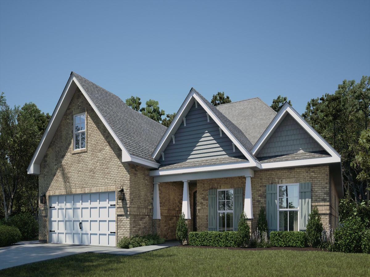 Jules front exterior rendering at a Meritage Homes community in Gulfport, MS.