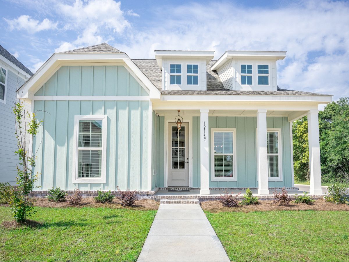 Decatur front exterior at a Meritage Homes community in Gulfport, MS.