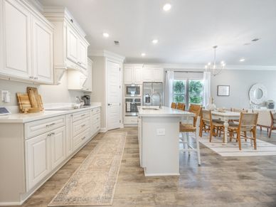 Kitchen in the Decatur floorplan at a Meritage Homes community in Gulfport, MS.
