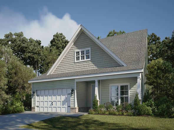 Dune front exterior rendering at a Meritage Homes community in Gulfport, MS.