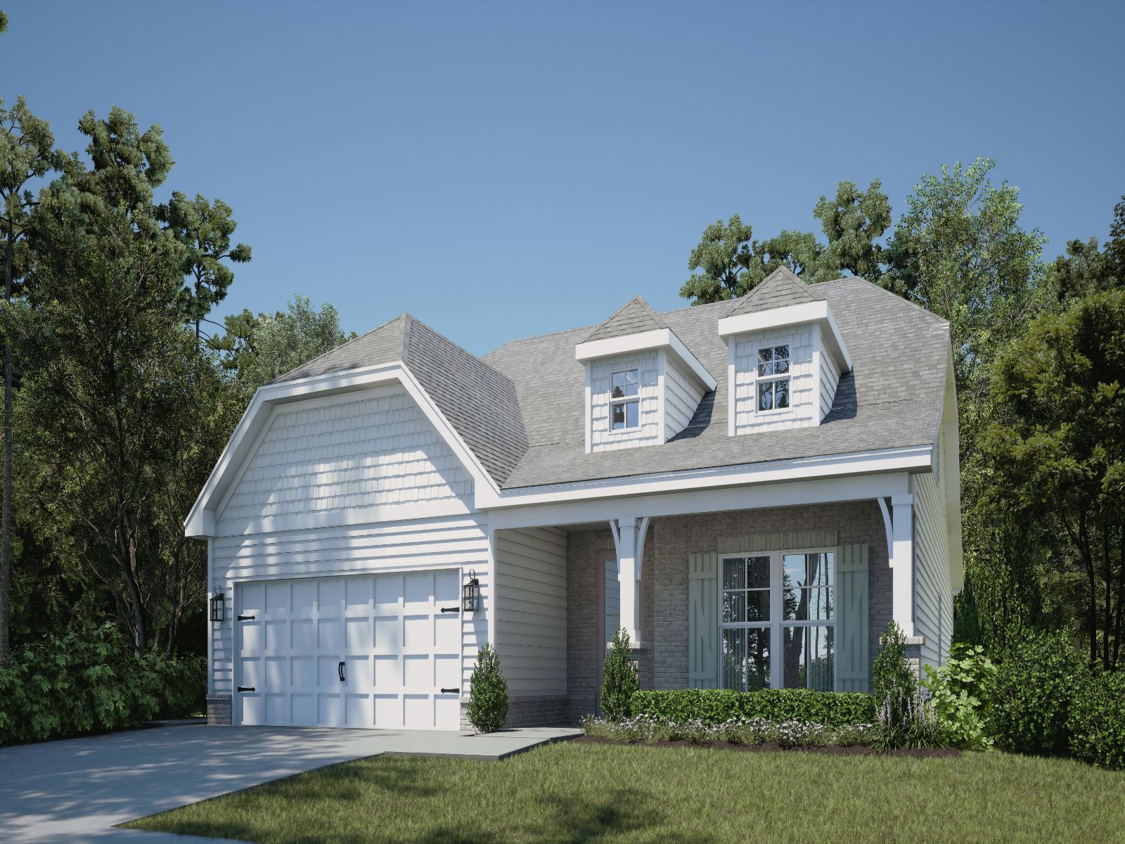 Dune front exterior rendering at a Meritage Homes community in Gulfport, MS.