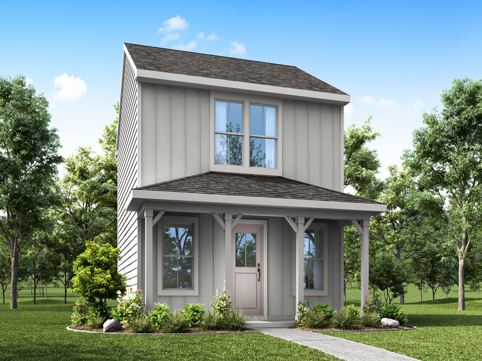 Parker front exterior rendering at a Meritage Homes community in Gulfport, MS.