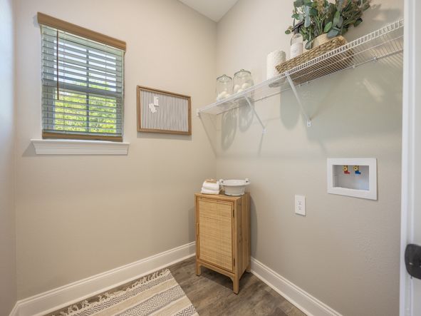 Utility room in the Decatur floorplan at a Meritage Homes community in Gulfport, MS.