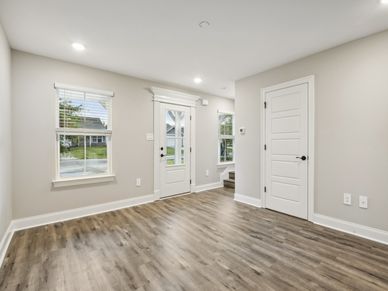 Great room in the Parker floorplan at a Meritage Homes community in Gulfport, MS.