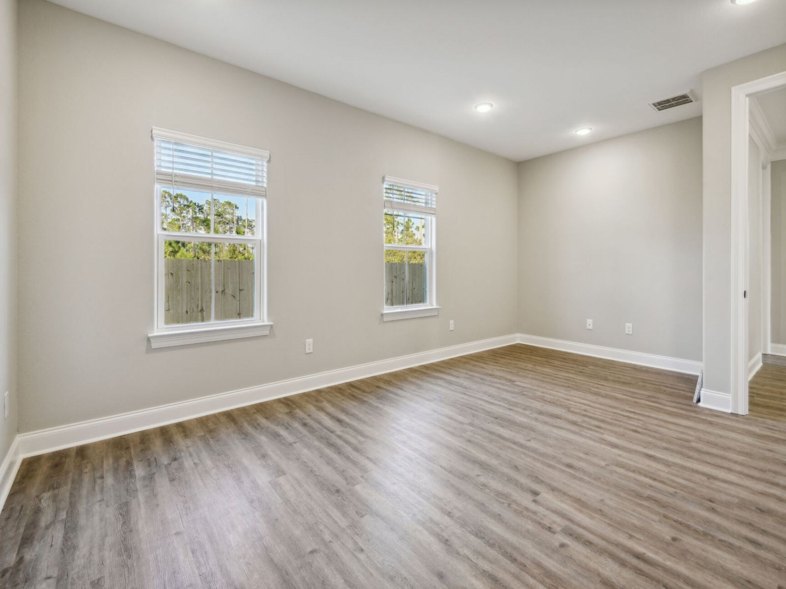 Primary bedroom in the Elliott floorplan at a Meritage Homes community in Gulfport, MS.