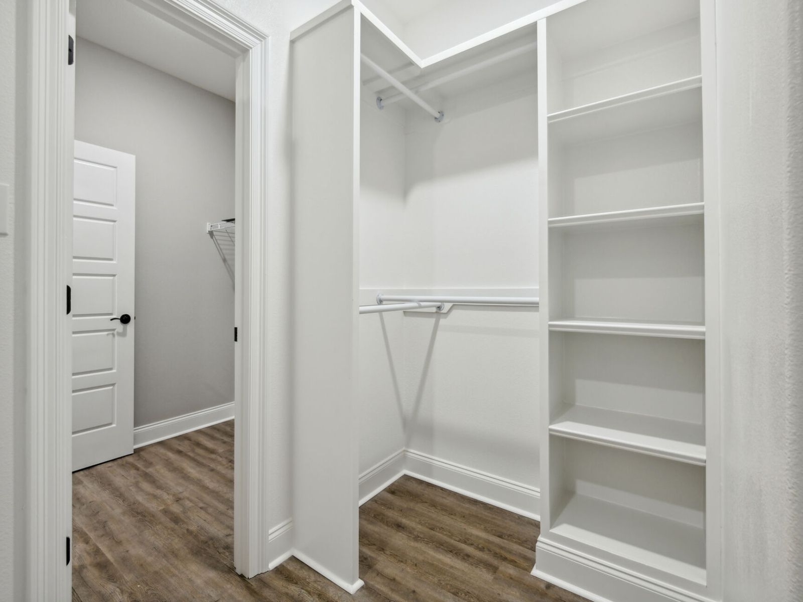 Primary closet in the Elliott floorplan at a Meritage Homes community in Gulfport, MS.