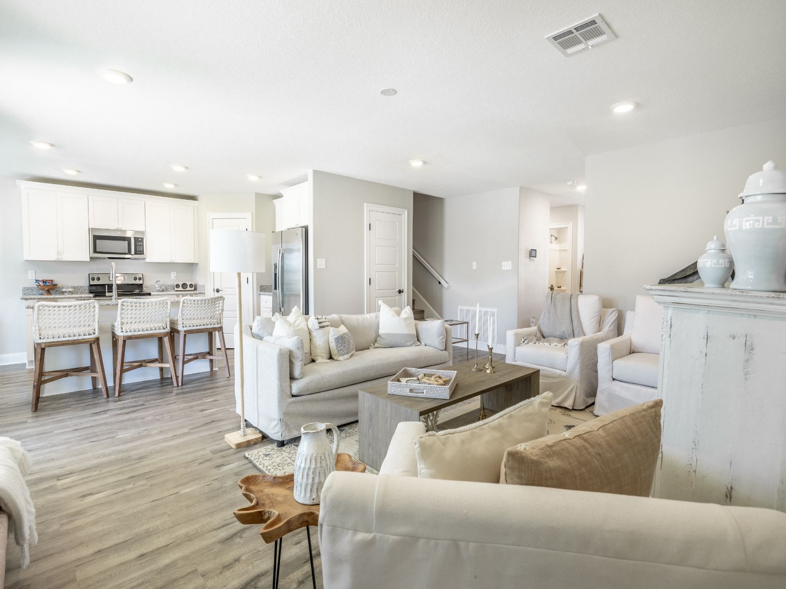 Great room in the Kai floorplan at a Meritage Homes community in Gulfport, MS.
