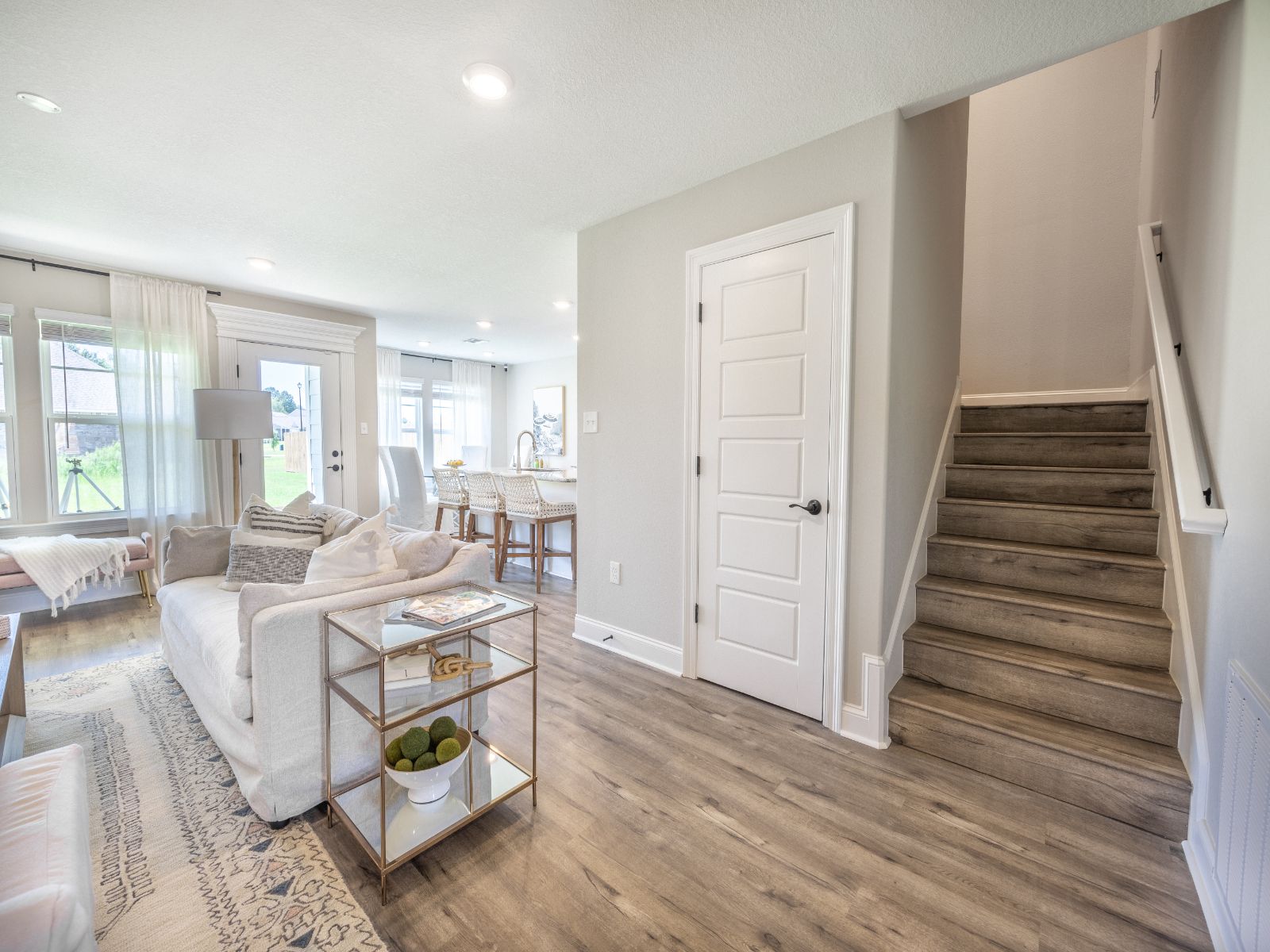 Great room in the Kai floorplan at a Meritage Homes community in Gulfport, MS.