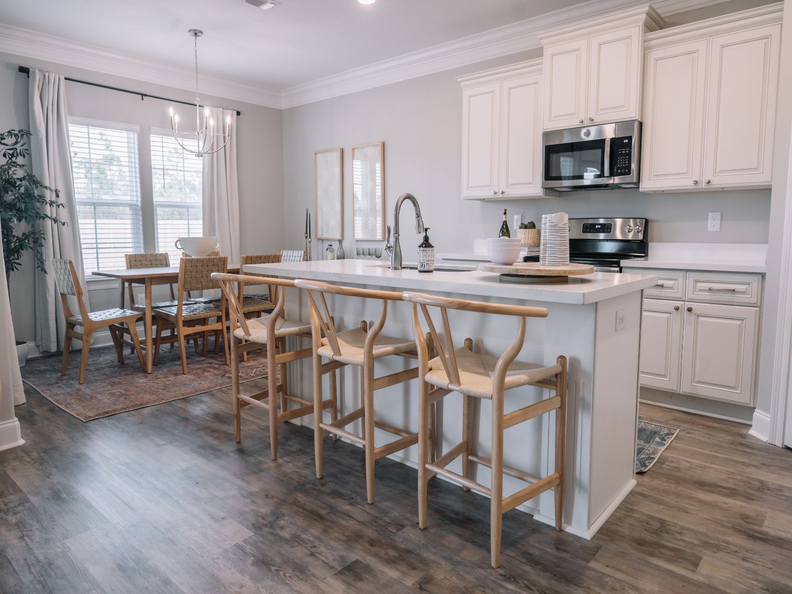 Kitchen in the Coral floorplan at a Meritage Homes community in Gulfport, MS.