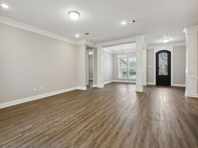 Great room in the Brooks floorplan at a Meritage Homes community in Gulfport, MS.