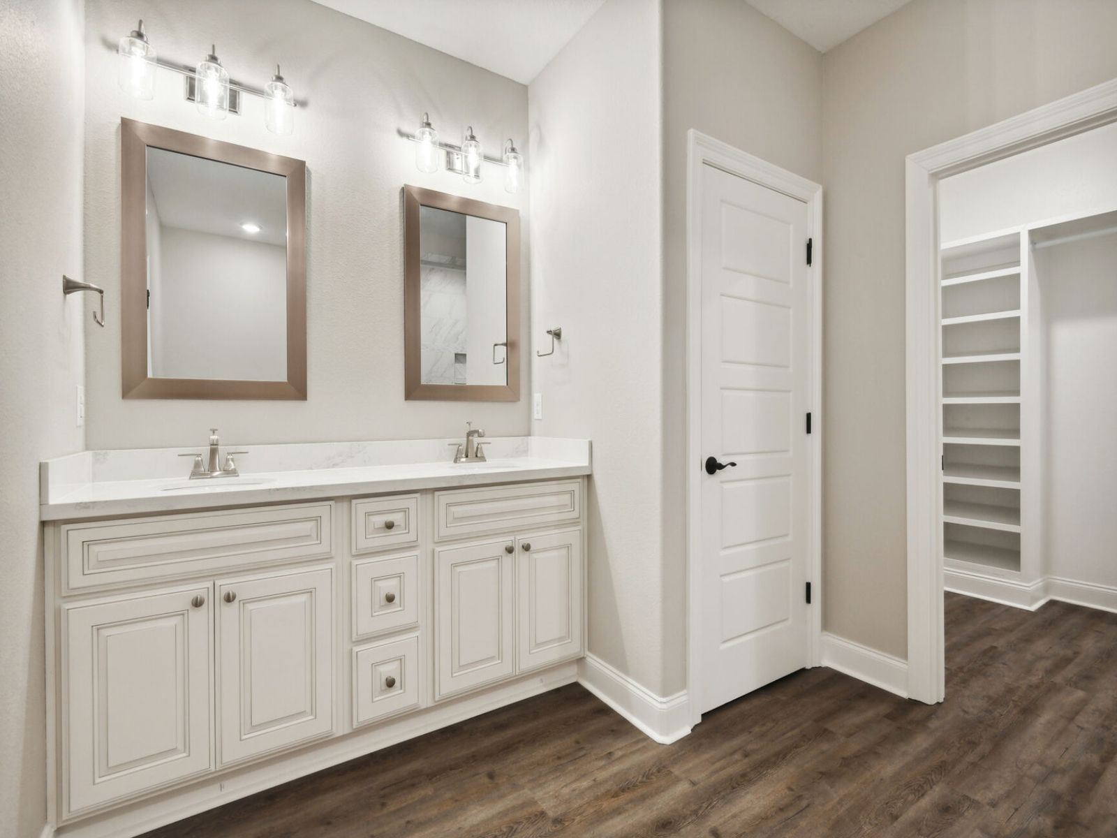 Primary bathroom in the Brooks floorplan at a Meritage Homes community in Gulfport, MS.
