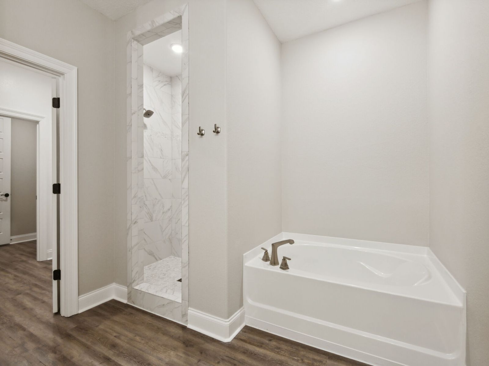 Primary bathroom in the Brooks floorplan at a Meritage Homes community in Gulfport, MS.