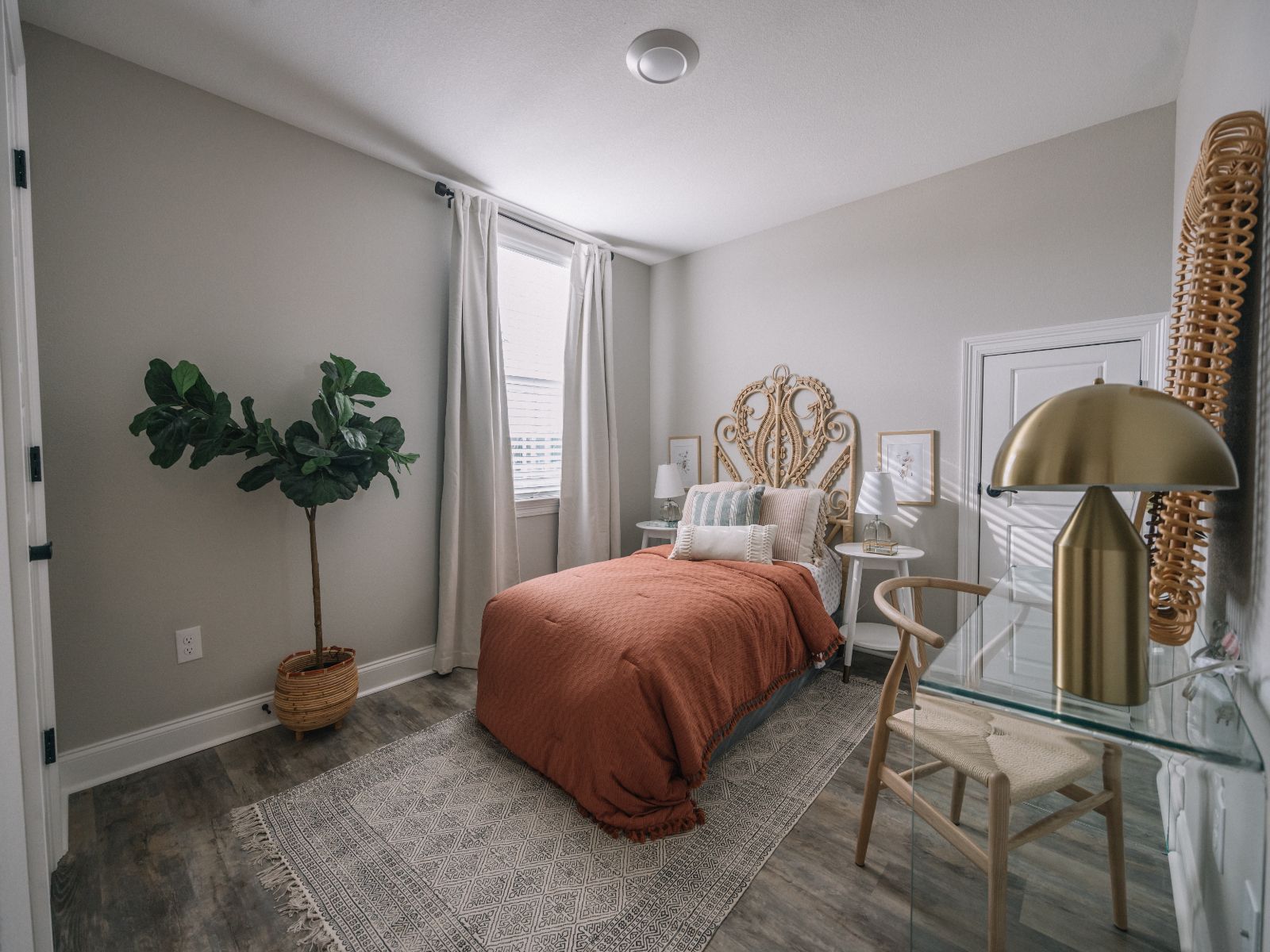 Secondary bedroom in the Coral floorplan at a Meritage Homes community in Gulfport, MS.