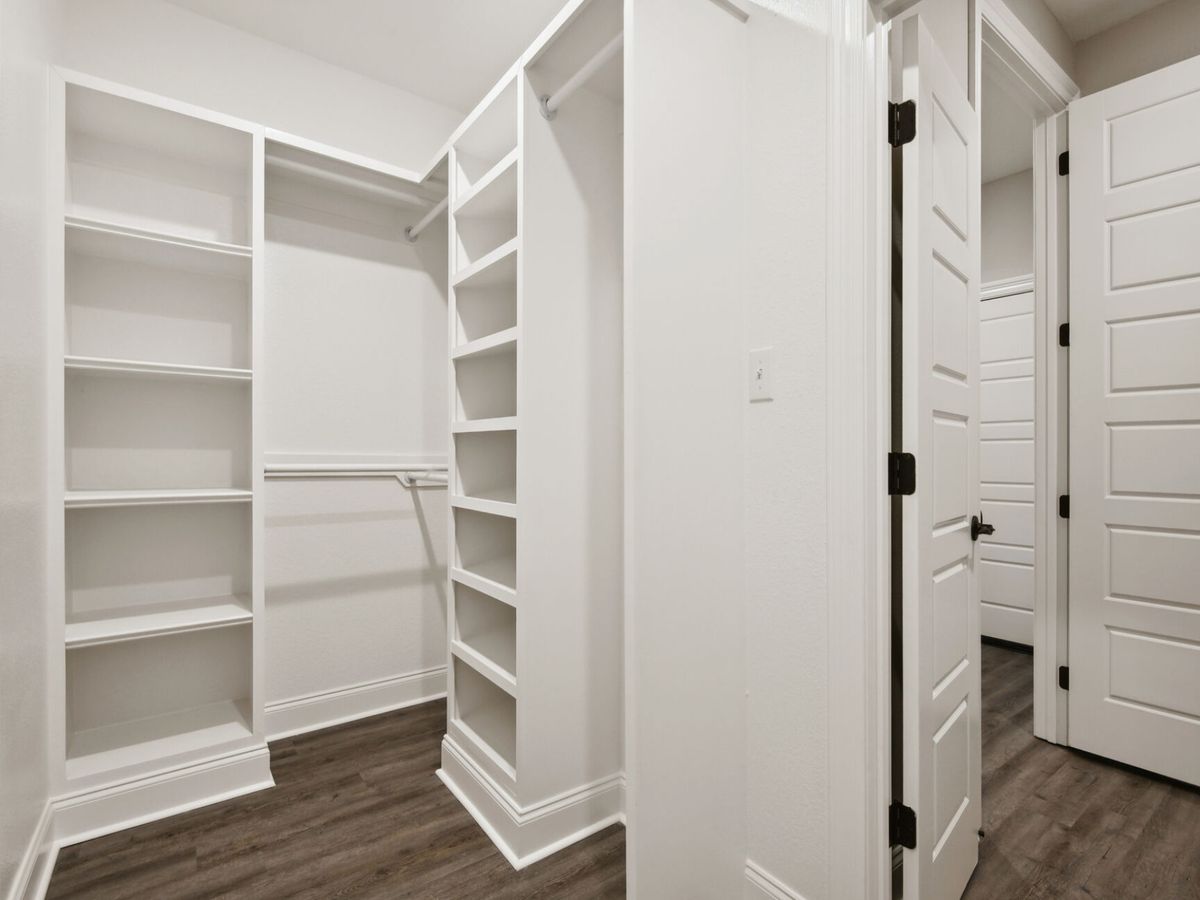 Primary closet in the Brooks floorplan at a Meritage Homes community in Gulfport, MS.