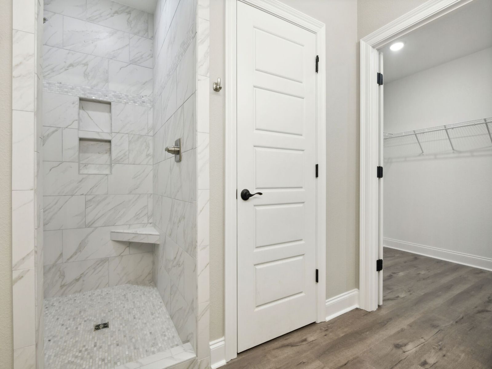 Primary bathroom in the Dune floorplan at a Meritage Homes community in Gulfport, MS.