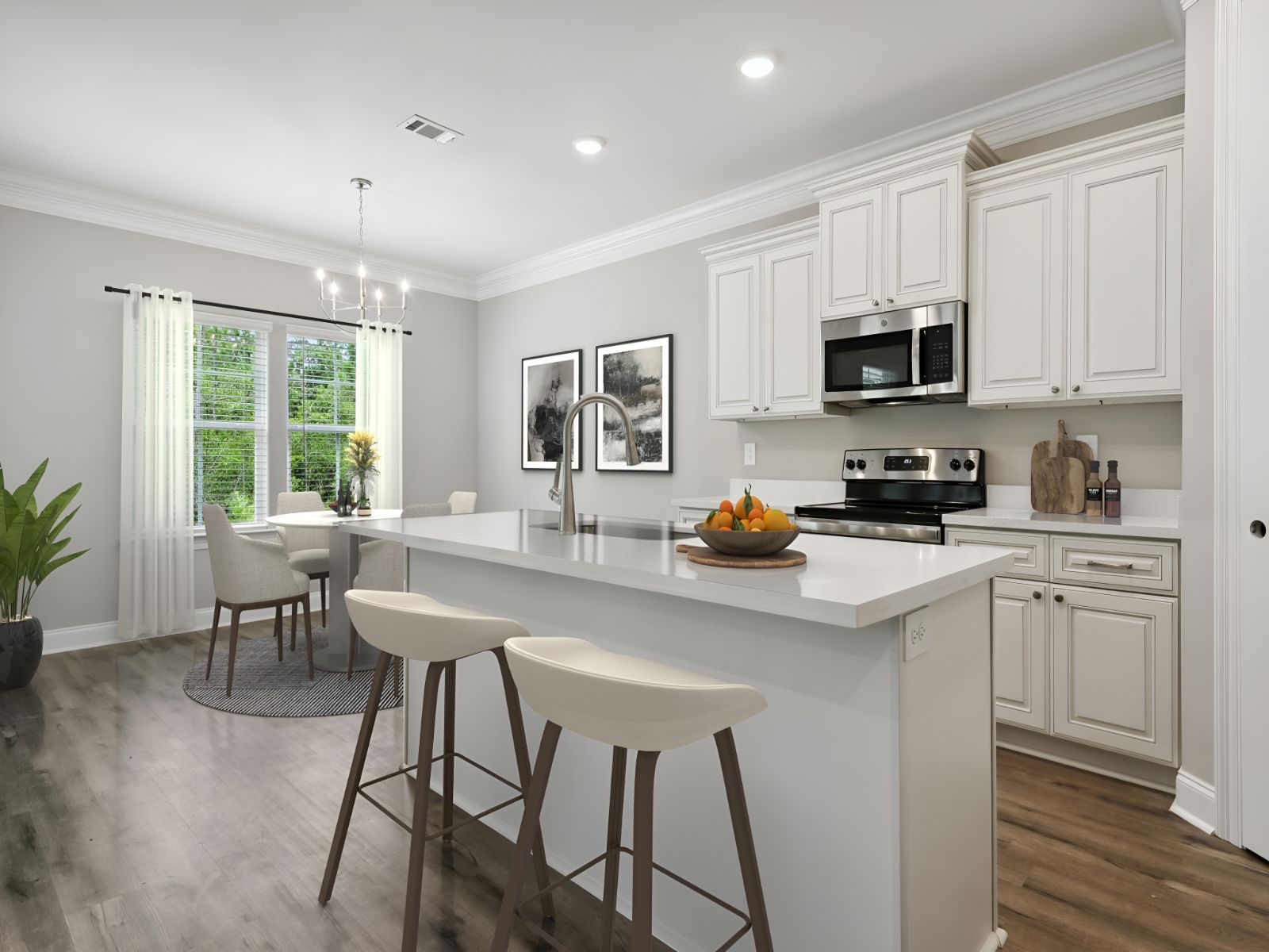 Kitchen in the Sandpiper floorplan at a Meritage Homes community in Gulfport, MS.