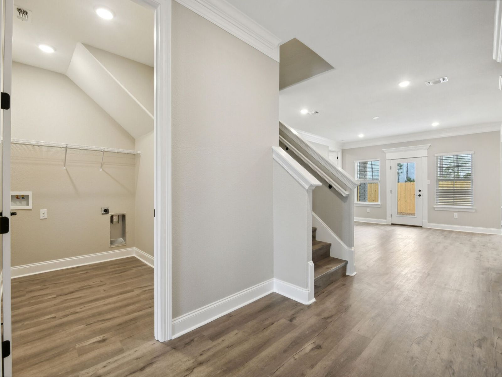 Utility room in the Dune floorplan at a Meritage Homes community in Gulfport, MS.