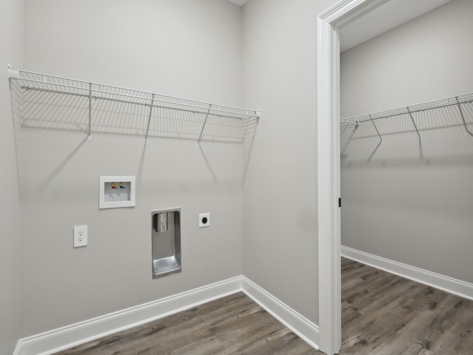 Utility room in the Sandpiper floorplan at a Meritage Homes community in Gulfport, MS.