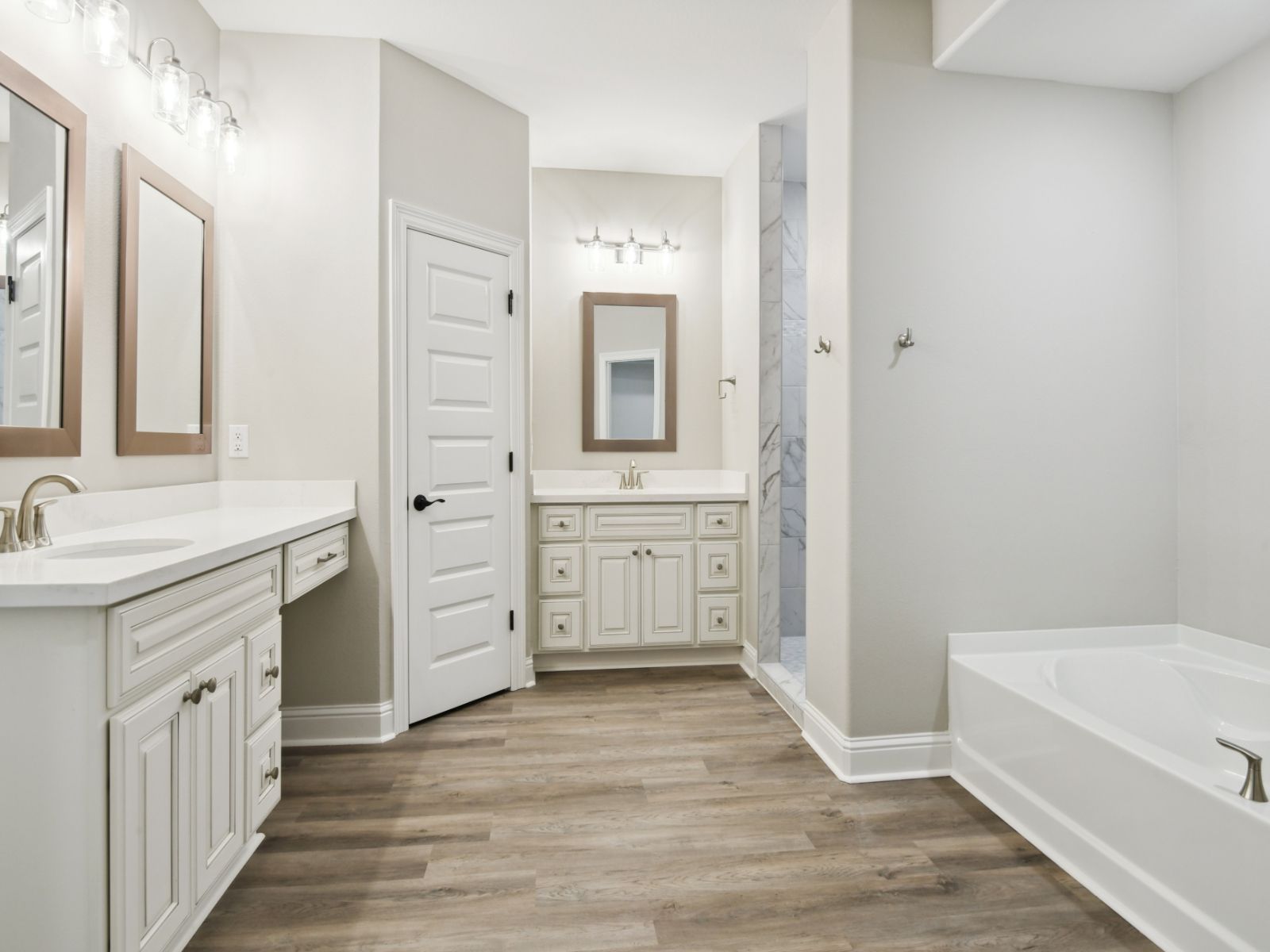 Primary bathroom in the Jules floorplan at a Meritage Homes community in Gulfport, MS.
