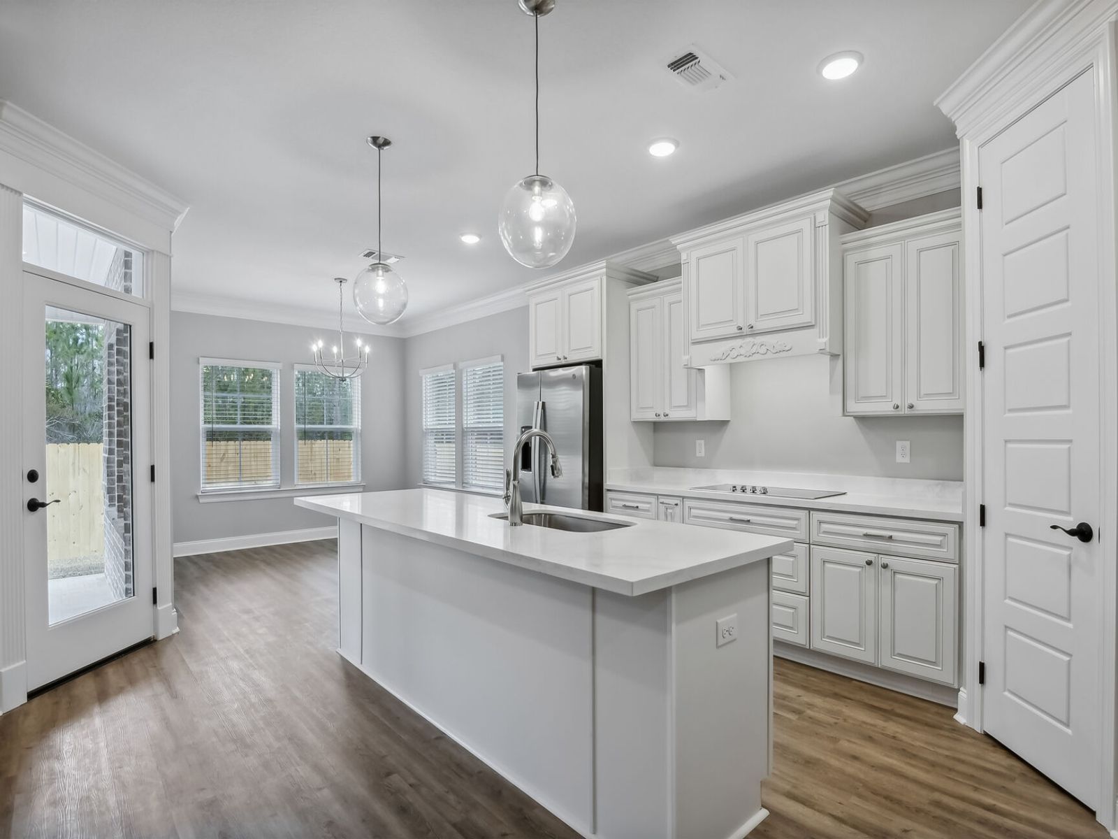 Kitchen in the Taylor floorplan at a Meritage Homes community in Gulfport, MS.