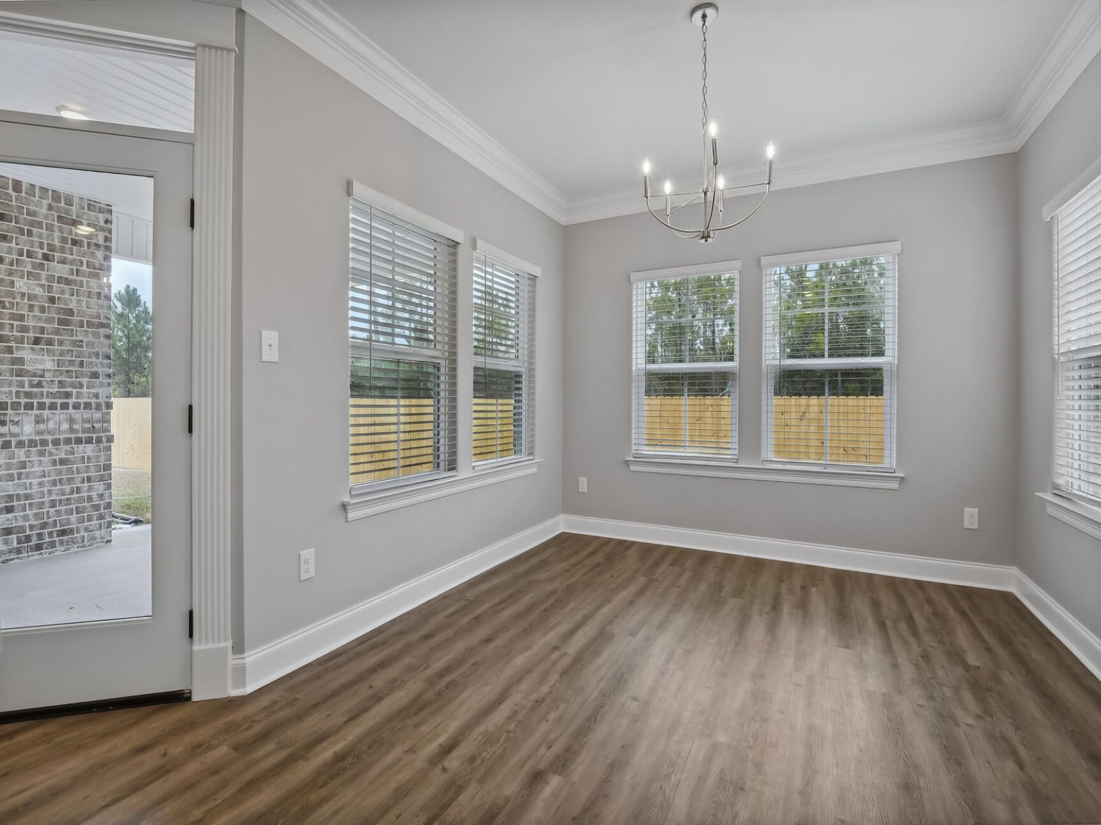 Dining area in the Taylor floorplan at a Meritage Homes community in Gulfport, MS.