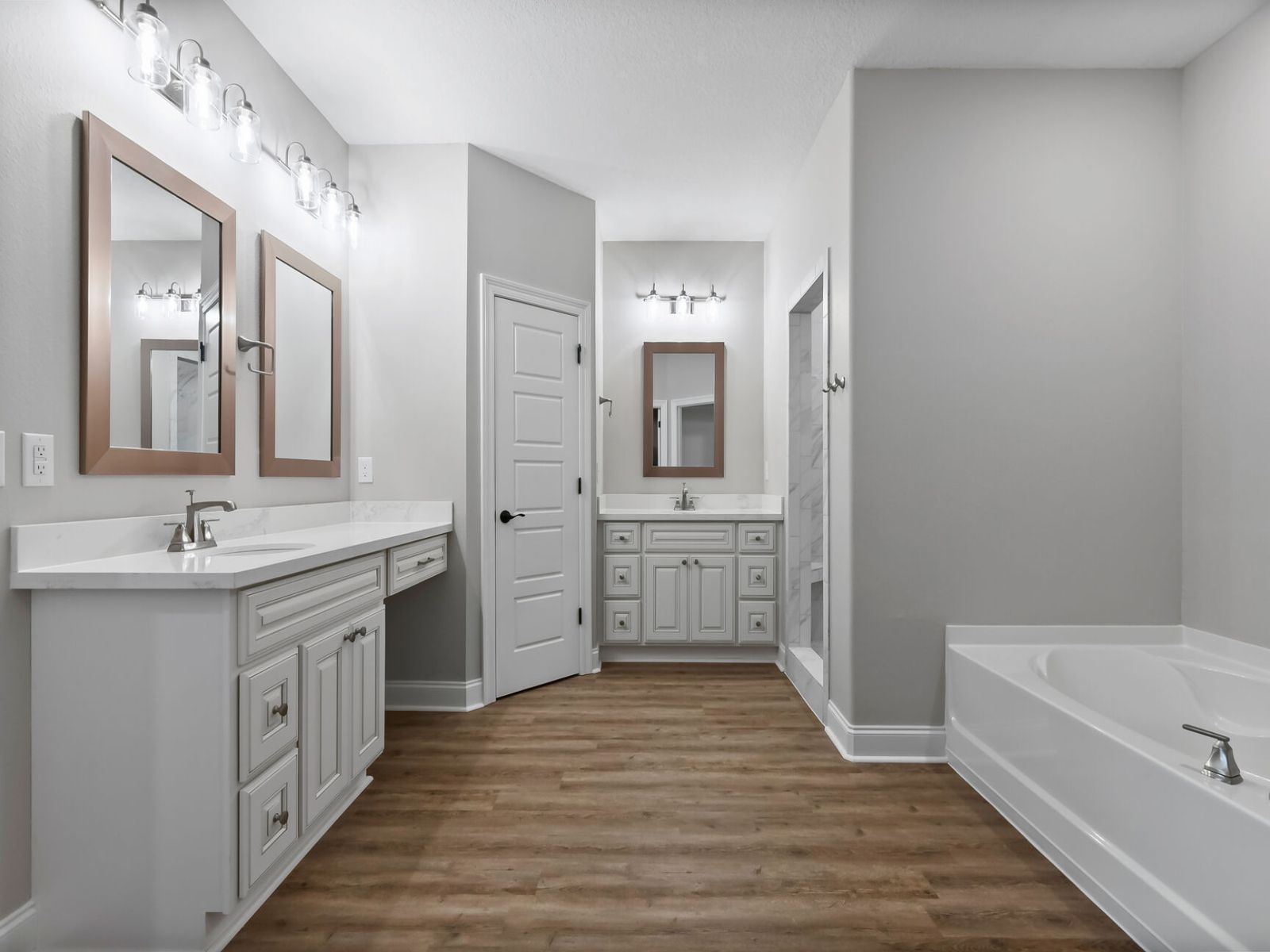 Primary bathroom in the Taylor floorplan at a Meritage Homes community in Gulfport, MS.