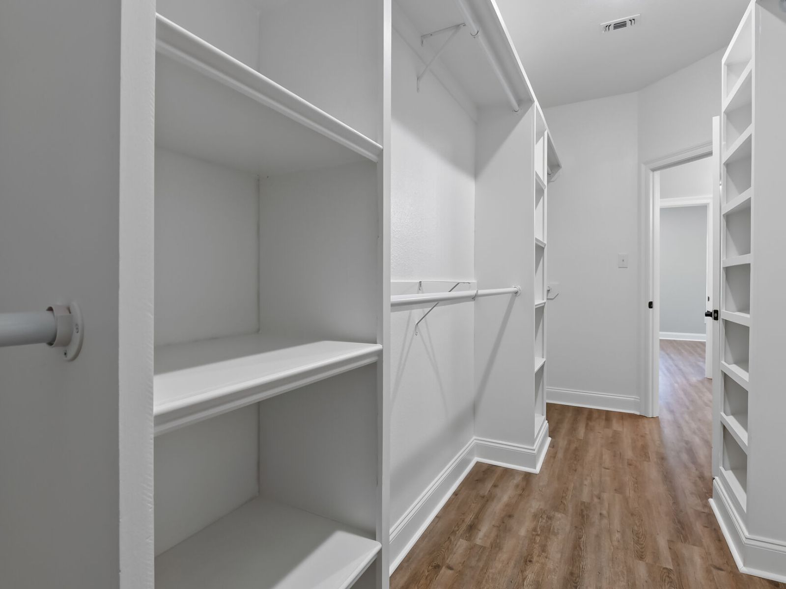 Primary closet in the Taylor floorplan at a Meritage Homes community in Gulfport, MS.