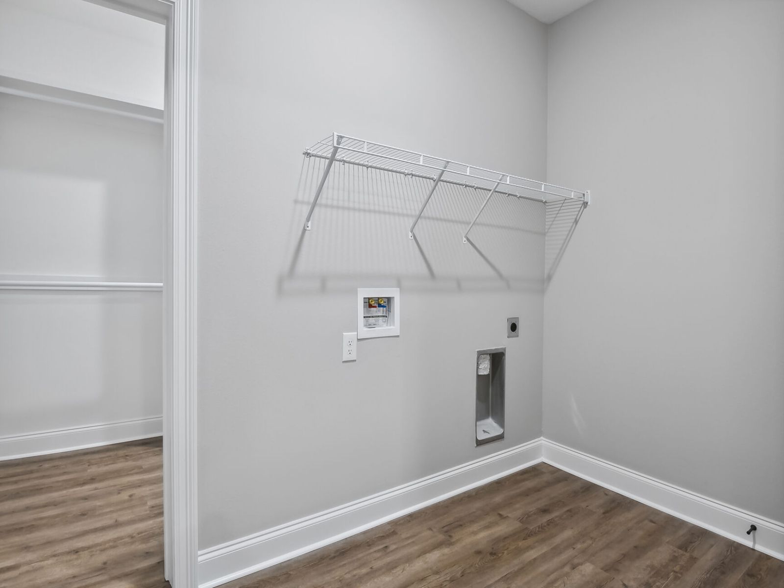 Utility room in the Taylor floorplan at a Meritage Homes community in Gulfport, MS.