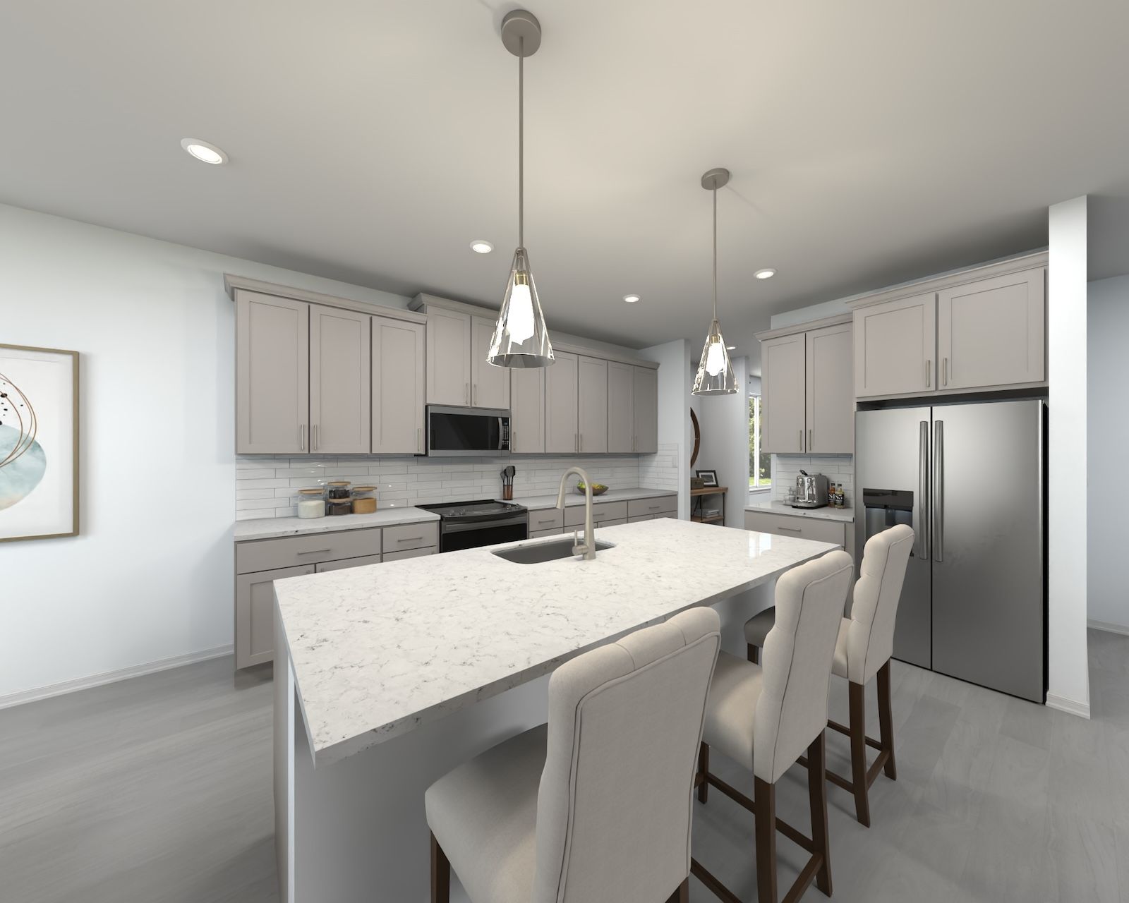 The Zander Floorplan Rendering.