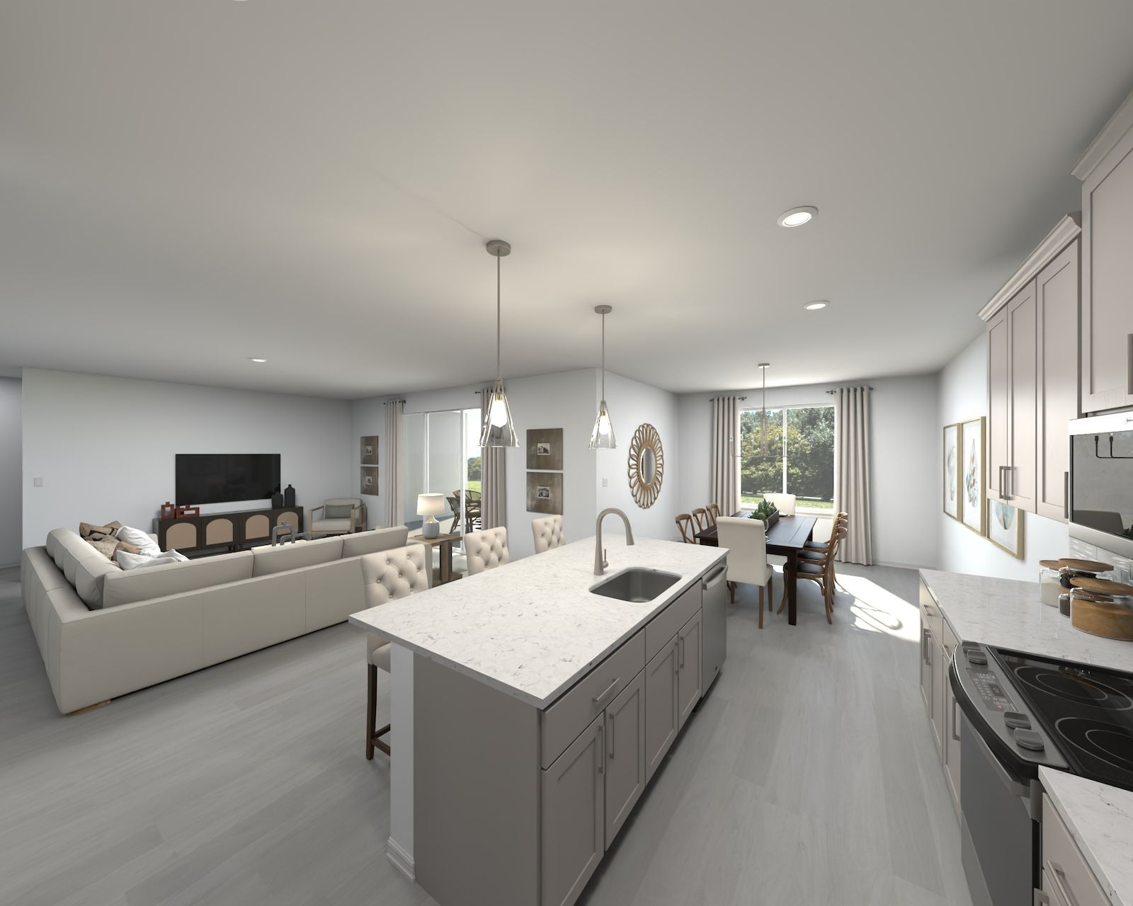 The Zander Floorplan Rendering.