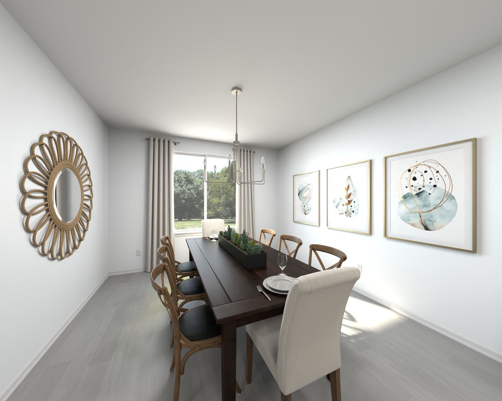 The Zander Floorplan Rendering.