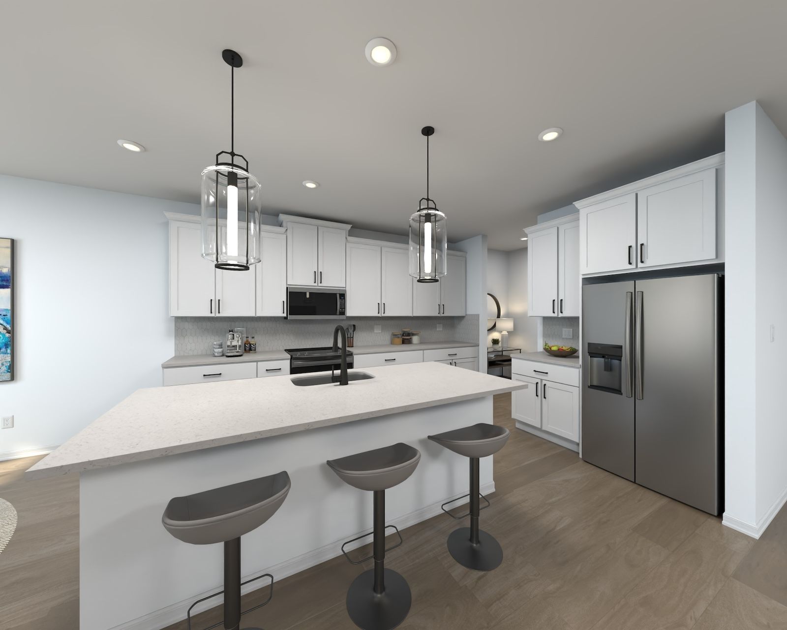 Rendering of the Oakhurst Floorplan.