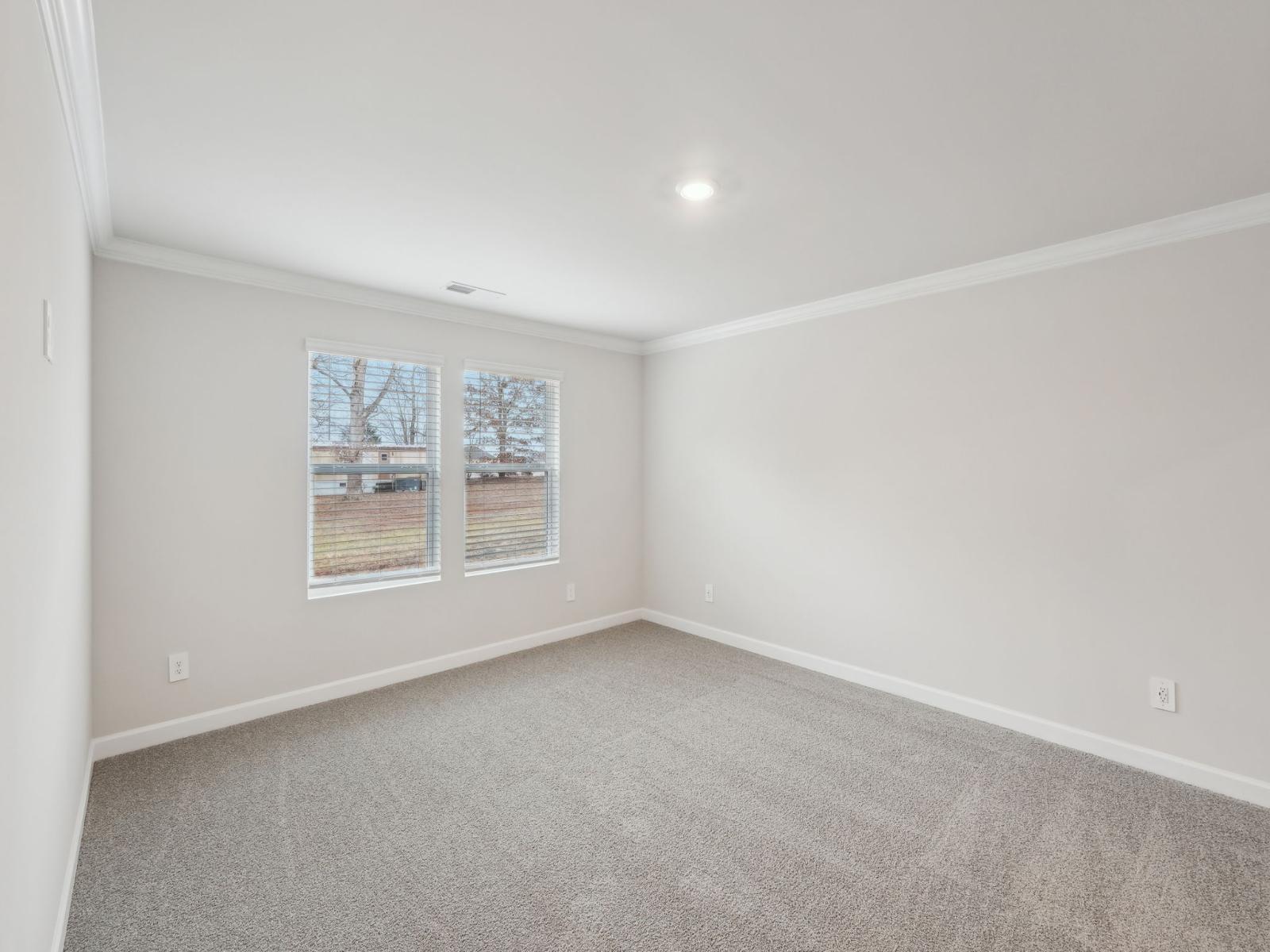 The primary bedroom is the best place to unwind after a long day.