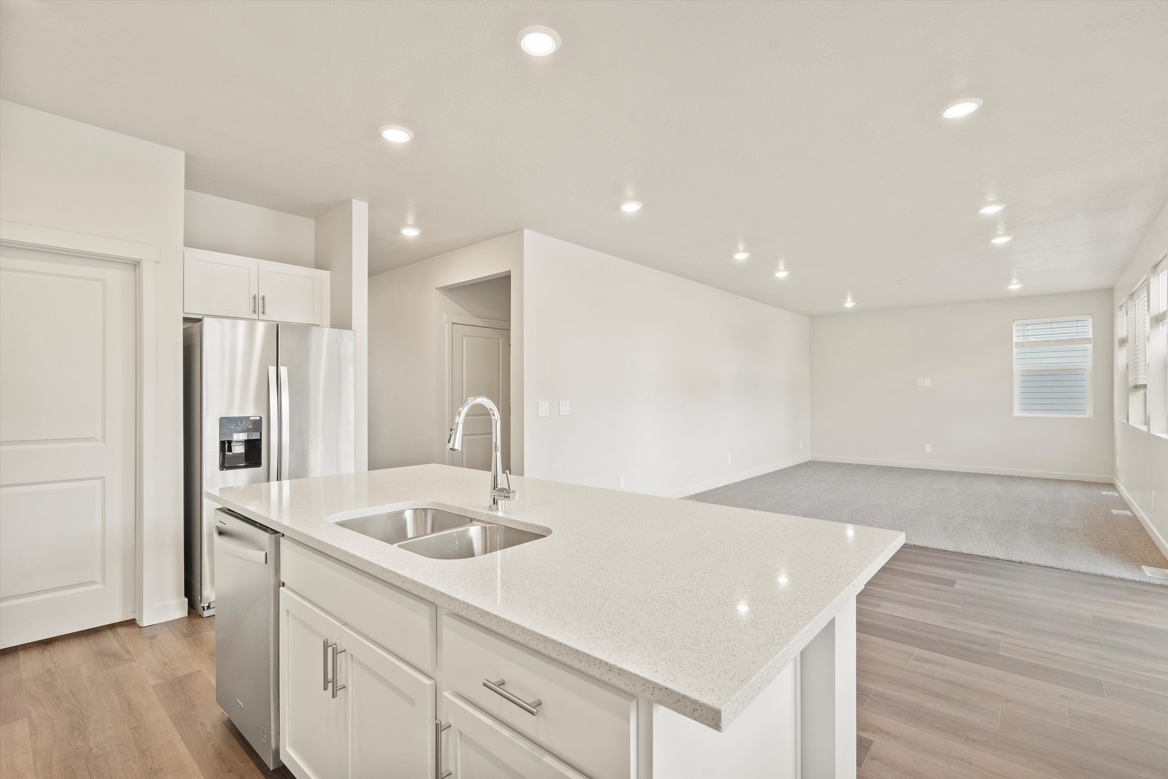 The Pine floorplan interior image taken at a Meritage Homes Community in Tooele, UT.
