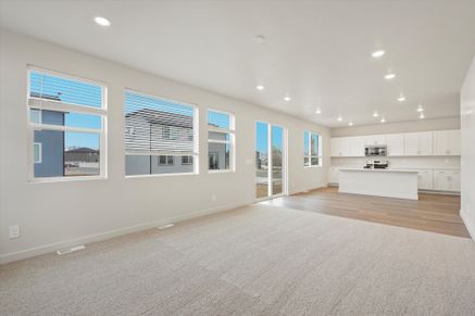 The Pine floorplan interior image taken at a Meritage Homes Community in Tooele, UT.