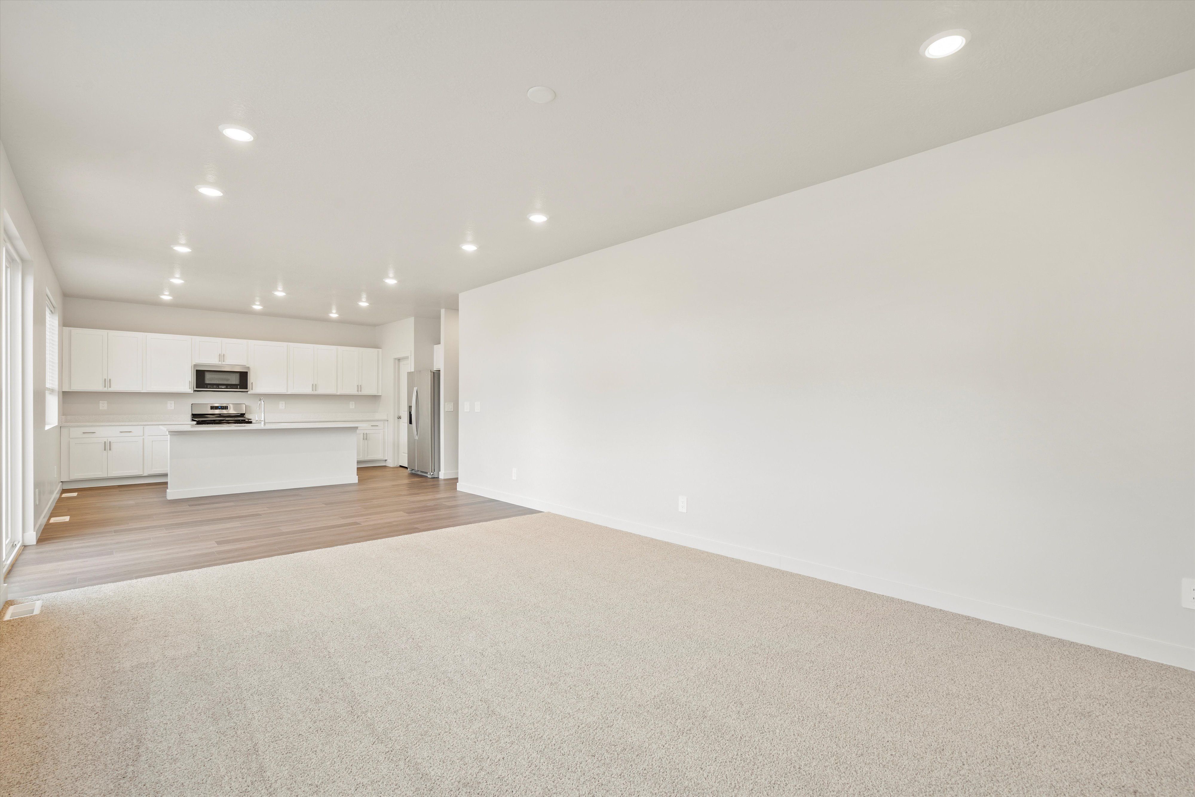 The Pine floorplan interior image taken at a Meritage Homes Community in Tooele, UT.