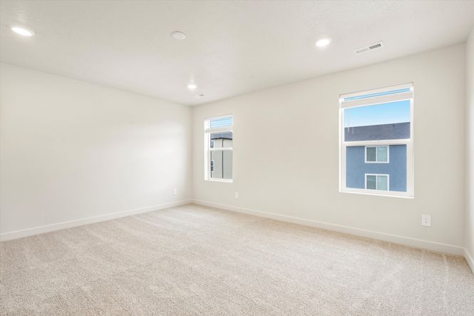The Pine floorplan interior image taken at a Meritage Homes Community in Tooele, UT.