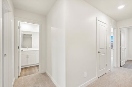The Pine floorplan interior image taken at a Meritage Homes Community in Tooele, UT.