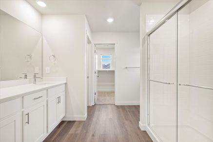The Pine floorplan interior image taken at a Meritage Homes Community in Tooele, UT.