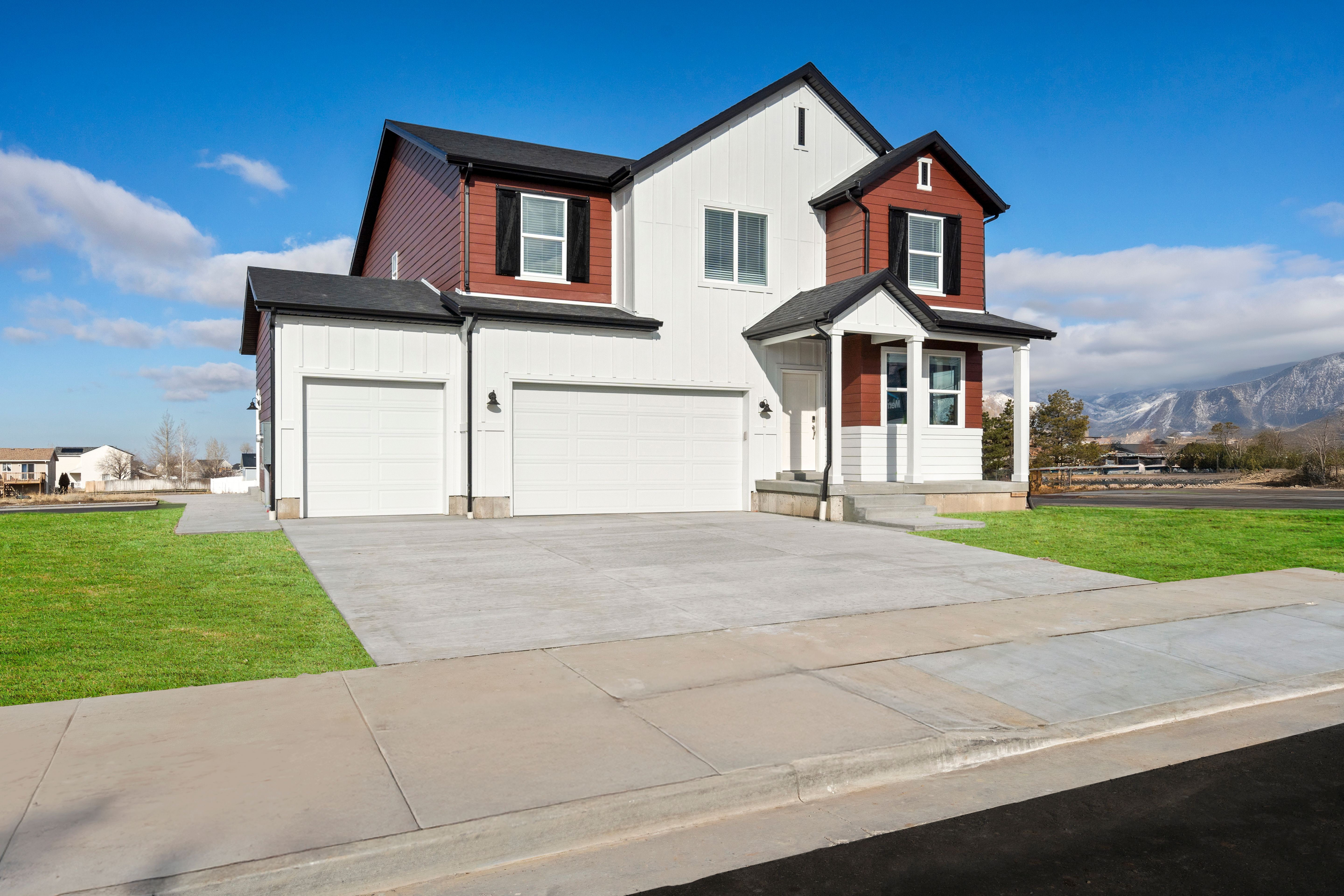 The Solitude floorplan exterior image taken at a Meritage Homes Community in Tooele, UT.