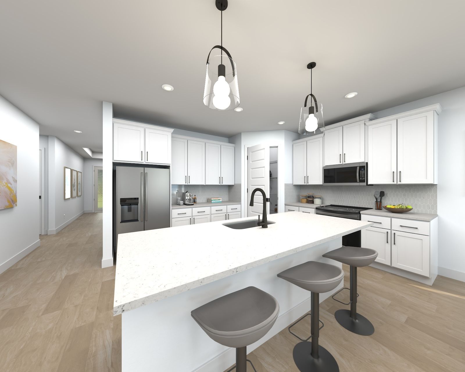 Rendering of the Corsica Kitchen