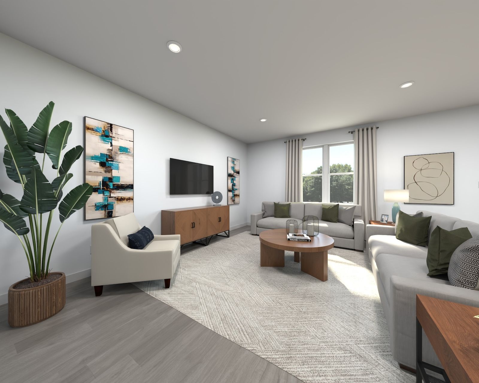Rendering of the Prato Living Room