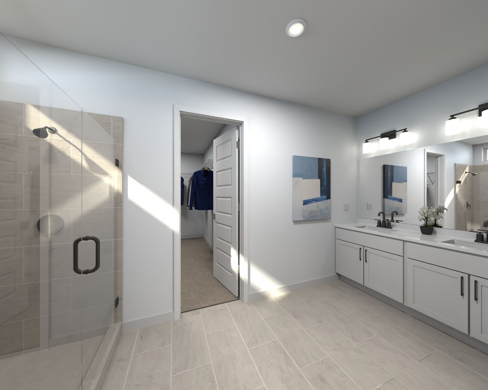Rendering of the Prato Primary Bathroom