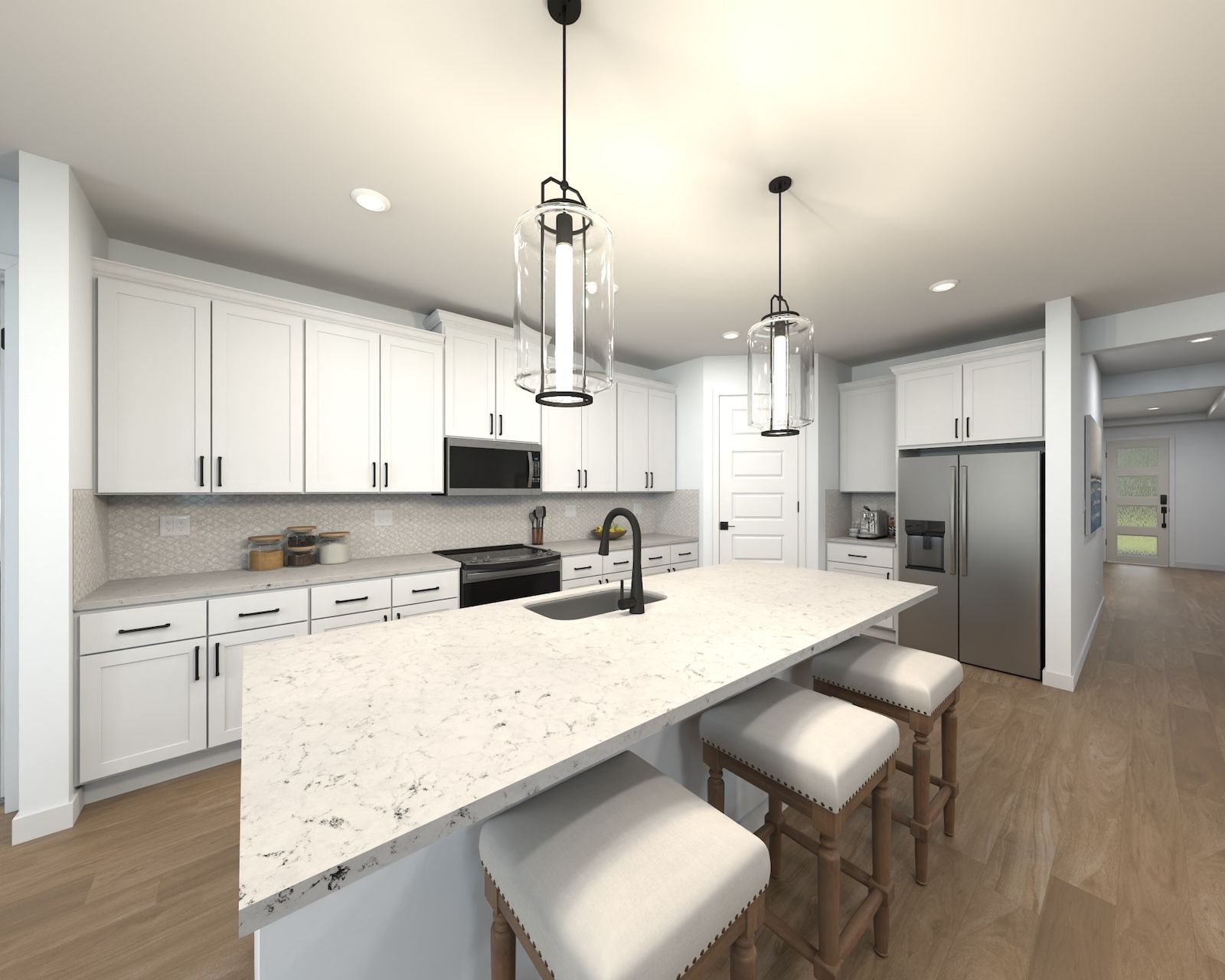 Rendering of the Emilia Kitchen