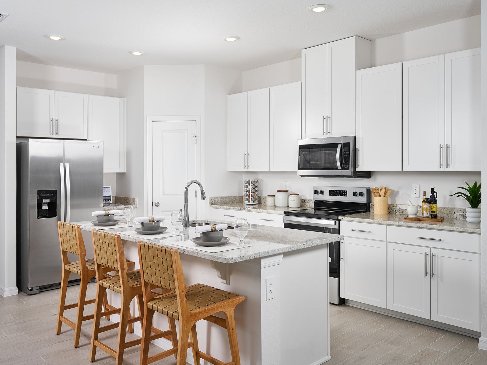 The Kitchen of the Foxglove modeled at The Grove at Stuart Crossing.