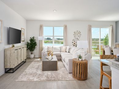 The Foxglove floorplan modeled at The Grove at Stuart Crossing.
