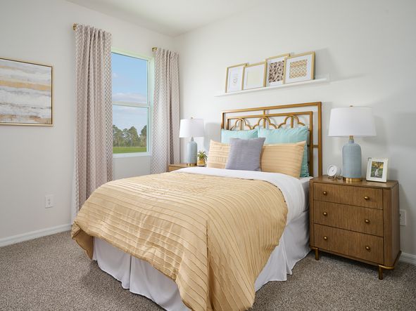 The Foxglove floorplan modeled at The Grove at Stuart Crossing.